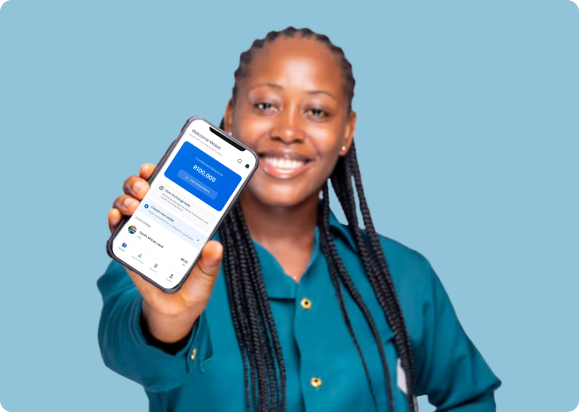 Person holding a phone